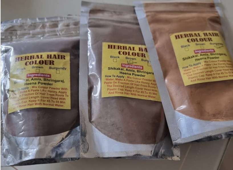 herbal hair dye powder