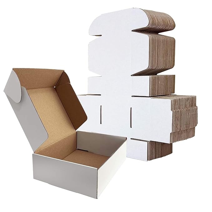 Box Brother 3 Ply White Flap Corrugated Packaging Box Size: 4x4x1.5 Length 4 inch Width 4 inch Height 1.5 inch 3Ply Corrugated Packaging Box (Pack of 100 ) - Hardware, Tools and Home Safety | Buy online on ZillyBuy
