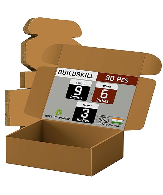 Mailer Box 9X6X3 (Pack of 30) Brown - Hardware, Tools and Home Safety | Buy online on ZillyBuy