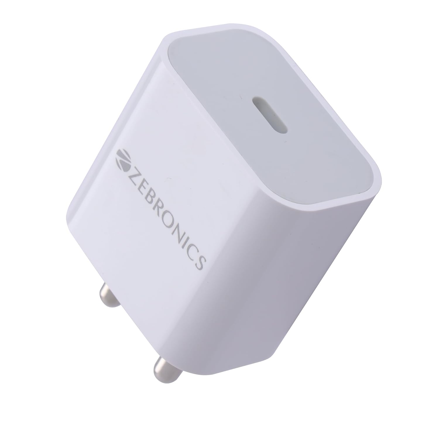 Zebronics MA104B Type C Charger, 20W max, for iPhone | Android Smartphones | Tablets, PD 3.0 Adapter, Rapid Charge, Wide Voltage Support, Built in protections, Compact Design