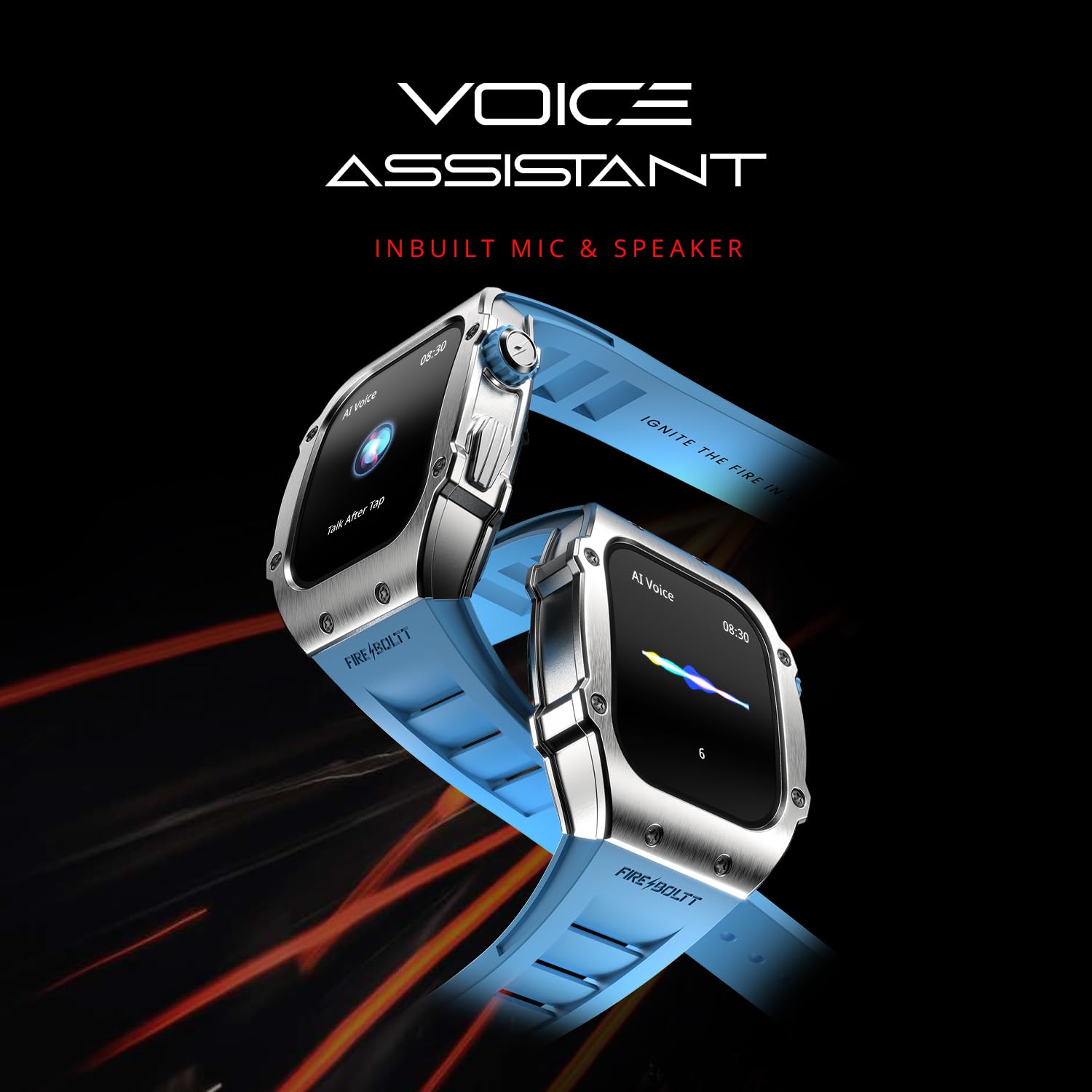 Fire-Boltt Ashphalt Smartwatch | 1.91" Display | BT Calling