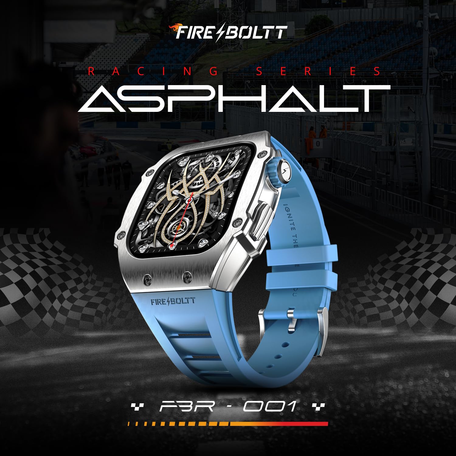 Fire-Boltt Ashphalt Smartwatch | 1.91" Display | BT Calling