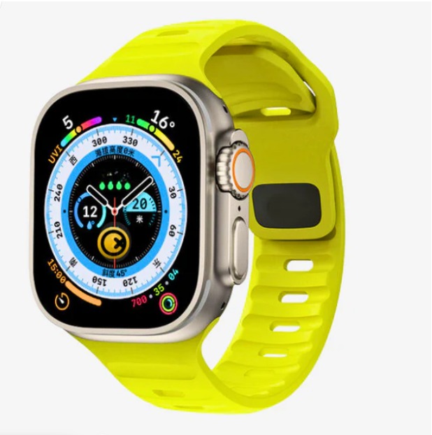 Energy - Silicone Magnetic Strap For Ultra 2 & 1 - Green 49 MM - Watch Strap Band | Buy online on ZillyBuy