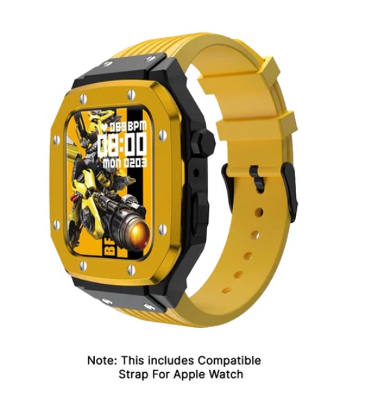 Bumblebee - Apple Watch Strap with Case - Yellow 45 MM - Watch Strap Band | Buy online on ZillyBuy