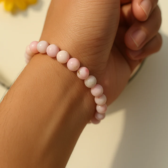 Pink Opal Crystal Bracelet - Pooja Needs | Buy online on ZillyBuy