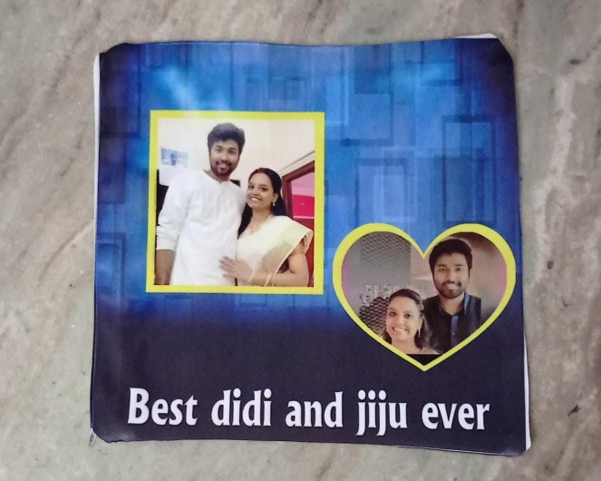 Mouse pad with printing black