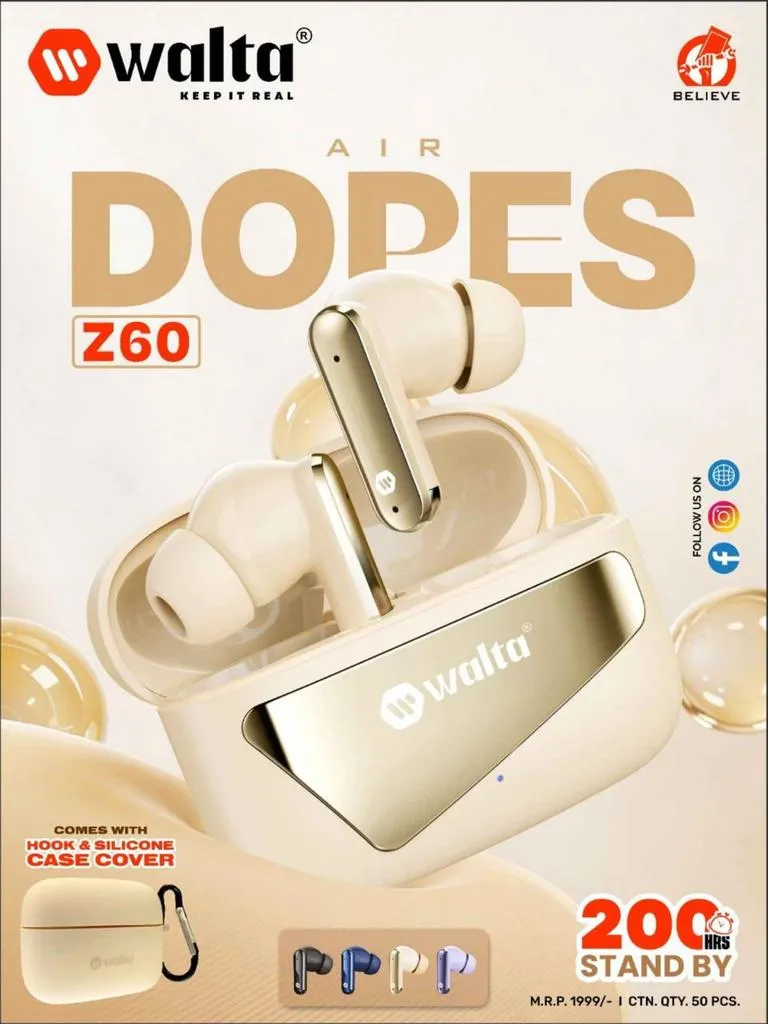 AIR DOPES Z60 Earbuds albescent white