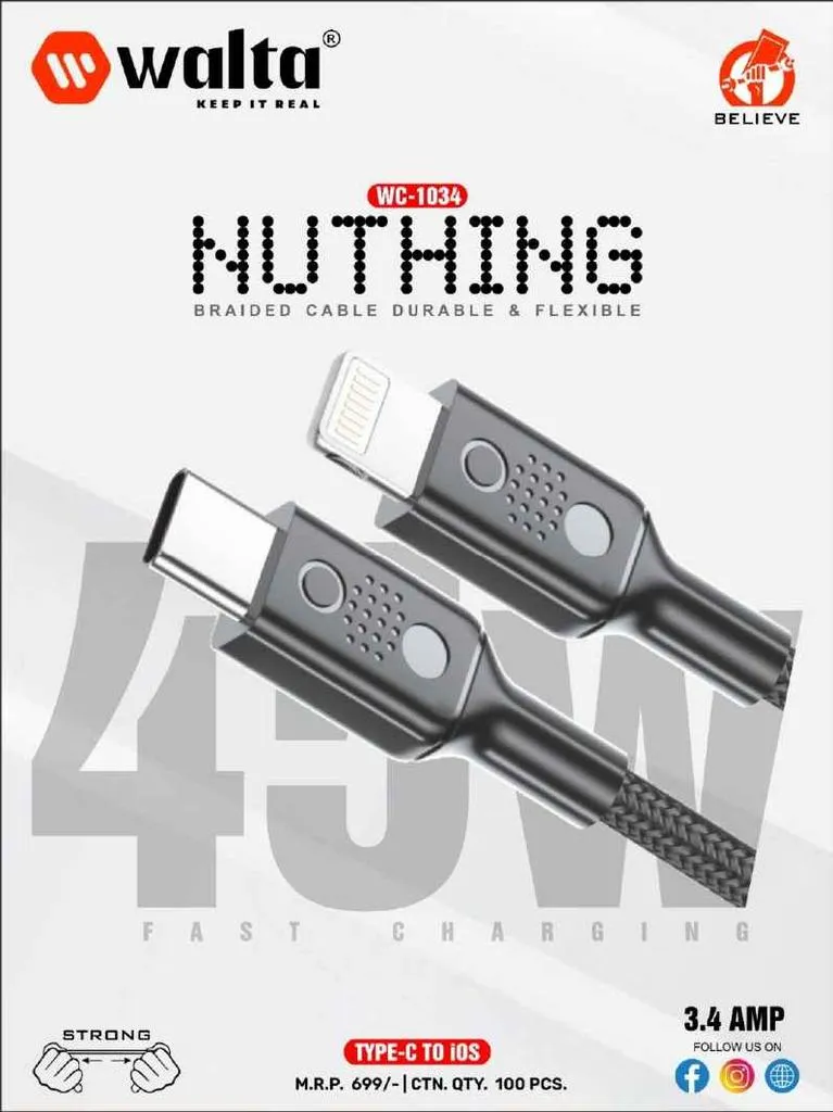 NUTHING TYPE C TO IP  Cable