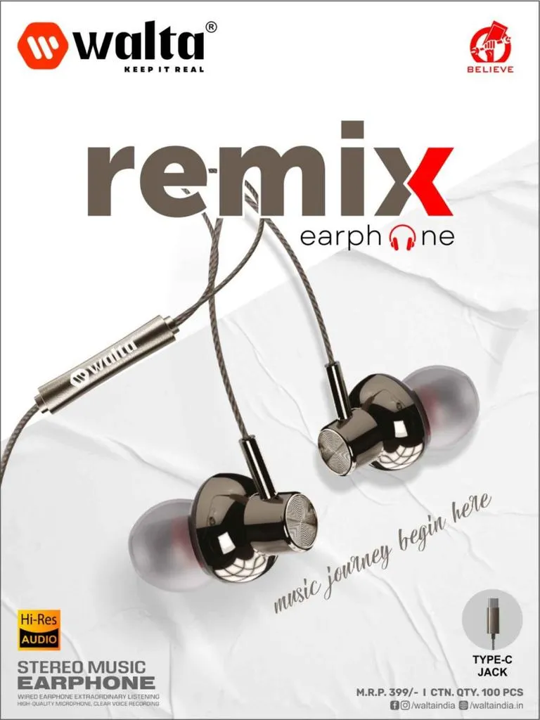REMIX HF Earphone black
