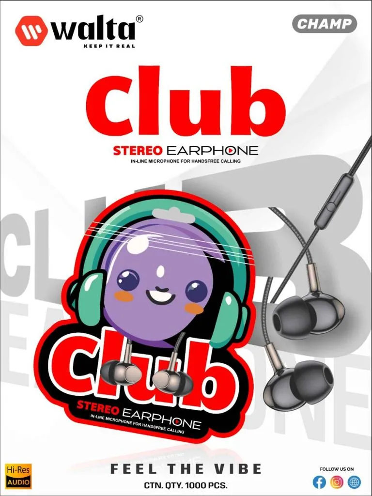 CLUB Earphone black
