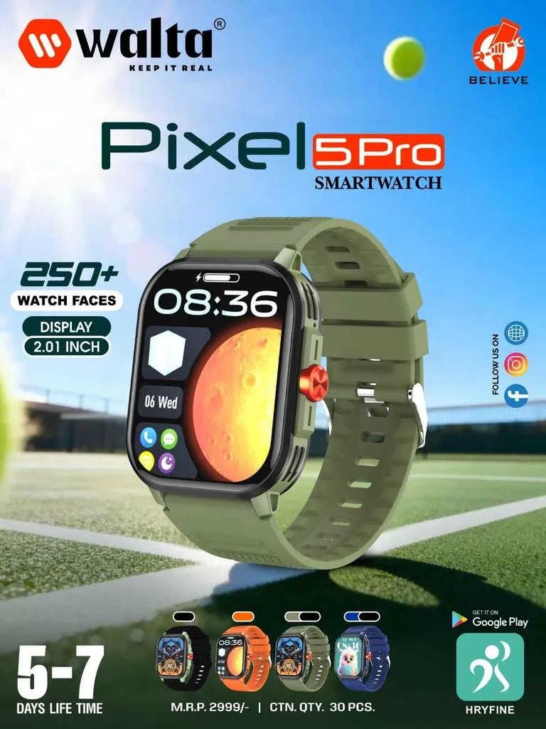 PIXEL 5PRO Smart Watch camouflage green