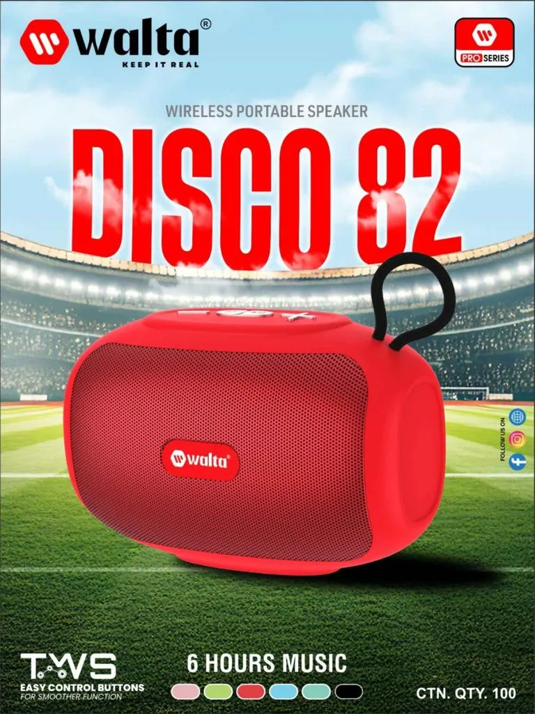DISCO 82 SPEAKER red