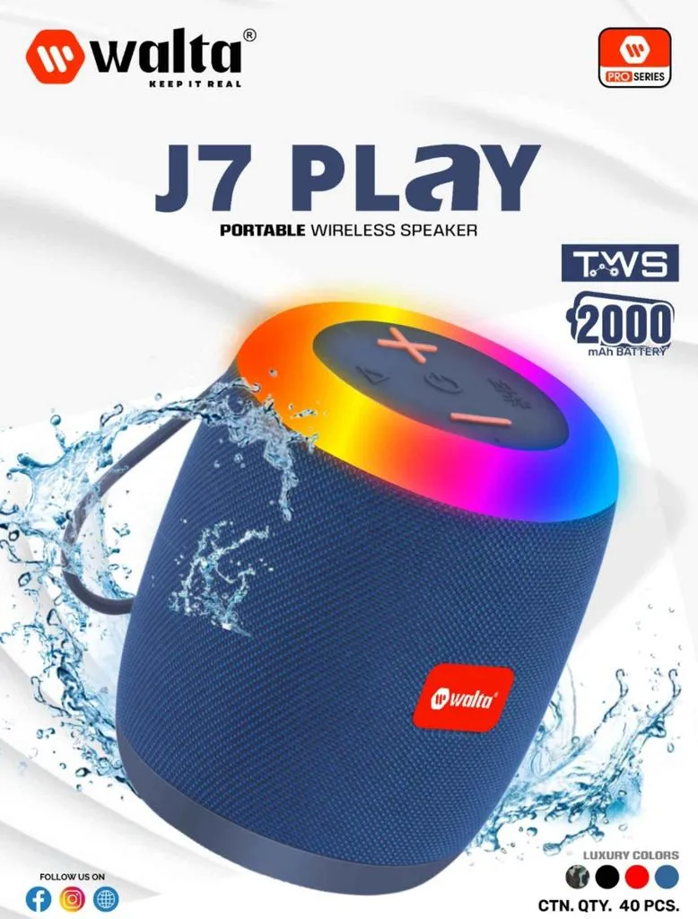 J7 PLAY SPEAKER blue
