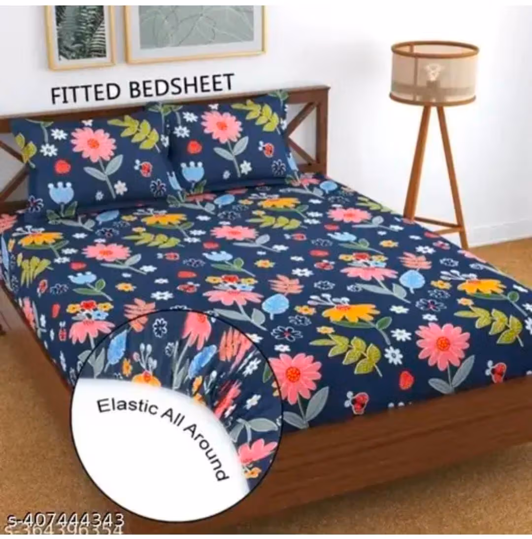 homdazal Microfibre Floral Fitted ( Queen Size ) - Multi arapawa