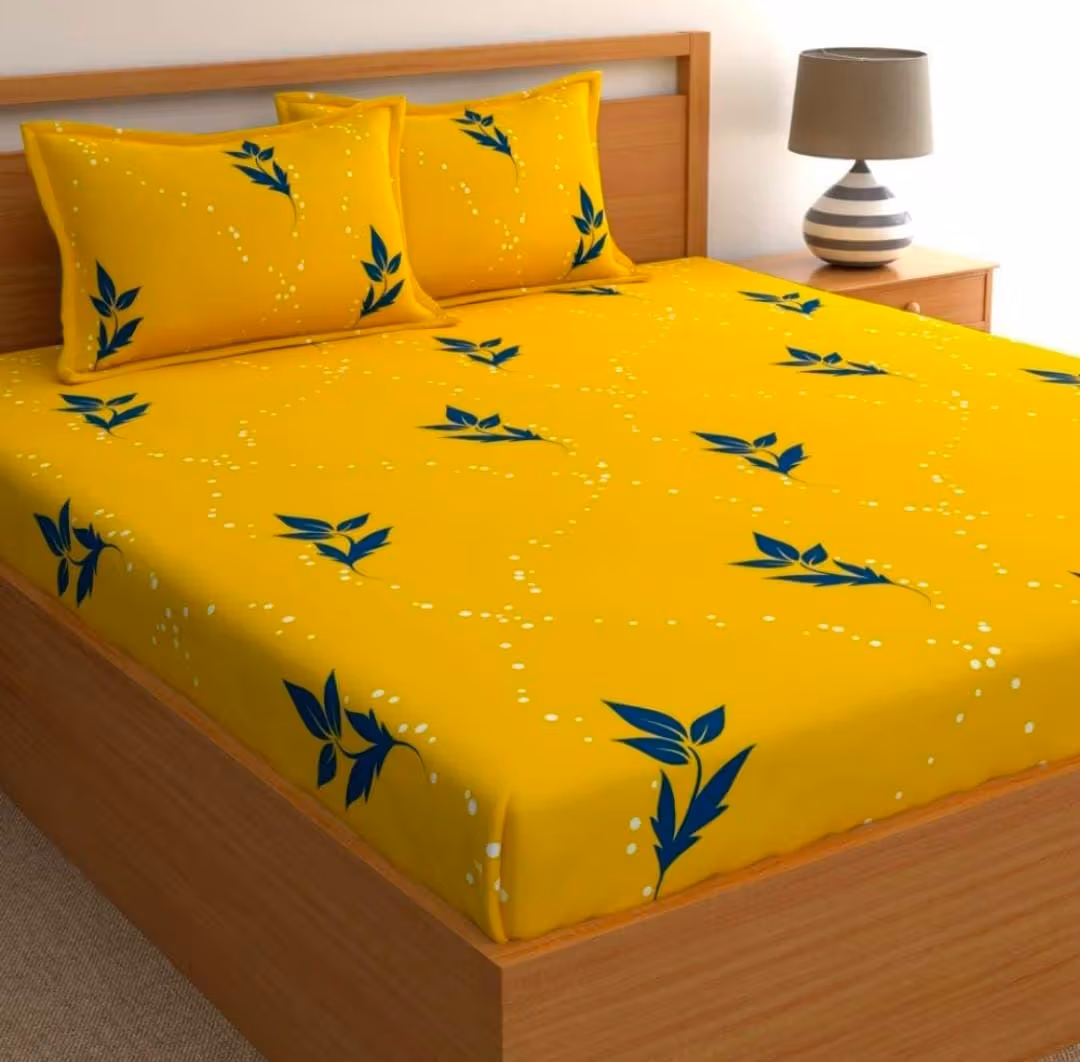 homdazal Microfibre Nature Fitted ( Queen Size ) - Multi m white