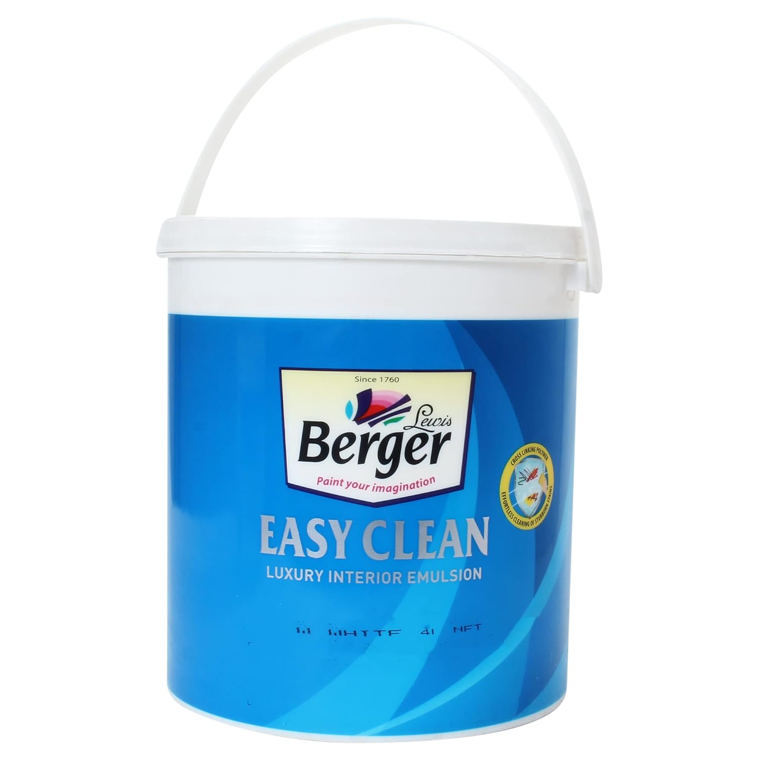 BERGER Easy Clean White-White-4 L - Paint and Wallpapers | Buy online on ZillyBuy