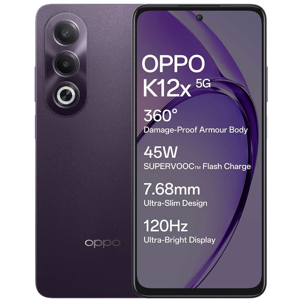 Oppo K12X 5G 8GB 256GB Midnight Violet - Mobile Phone | Buy online on ZillyBuy