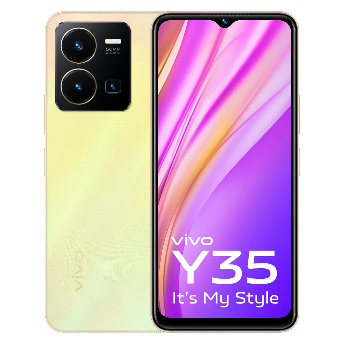 Vivo Y35 Dawn Gold 8GB 128GB - Mobile Phone | Buy online on ZillyBuy