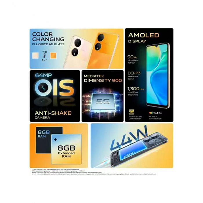 Vivo Y100A Twilight Gold 8GB 256GB - Mobile Phone | Buy online on ZillyBuy
