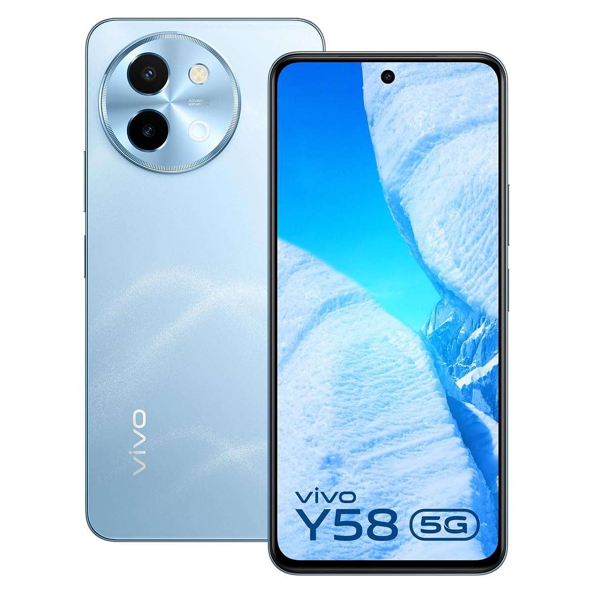 Vivo Y58 5G 8GB 128GB Himalayan Blue - Mobile Phone | Buy online on ZillyBuy