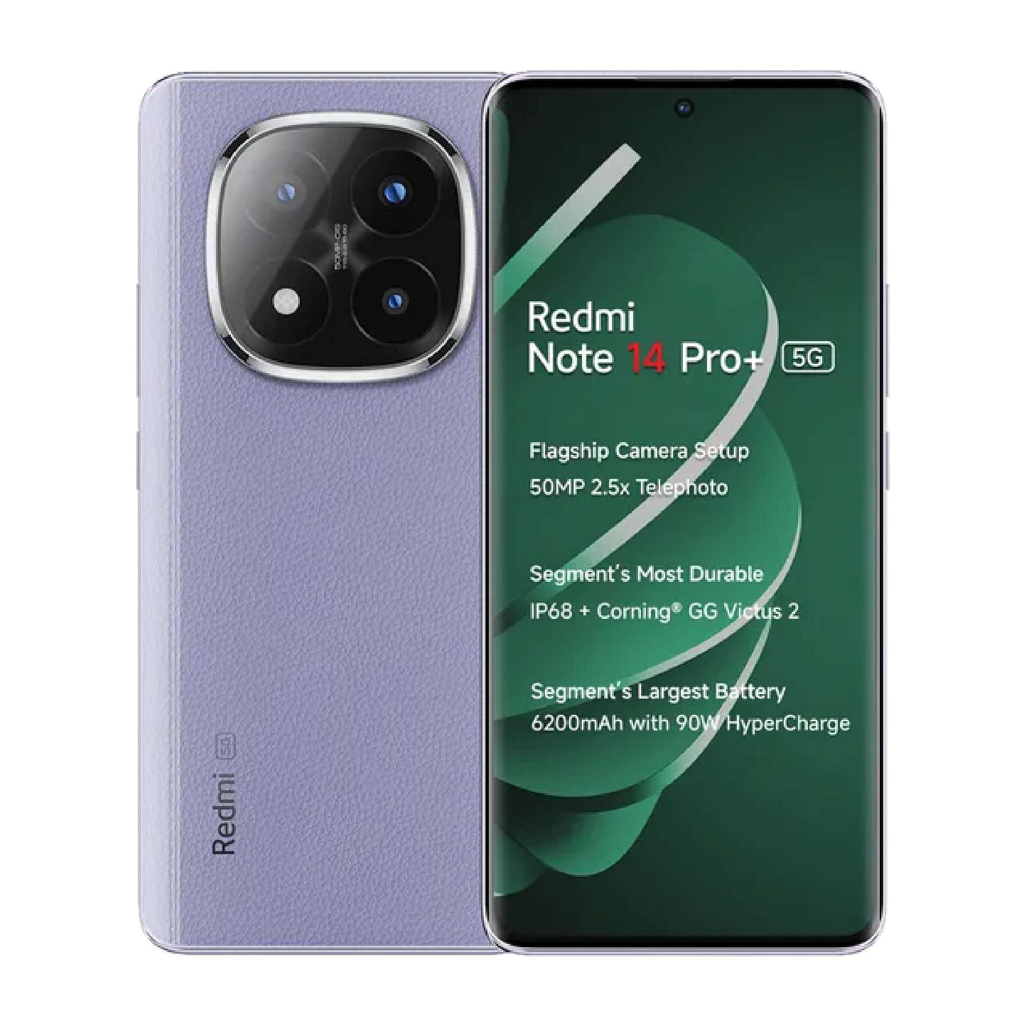 Redmi Note 14 Pro+ 5G 8GB 256GB Phantom Purple - Mobile Phone | Buy online on ZillyBuy