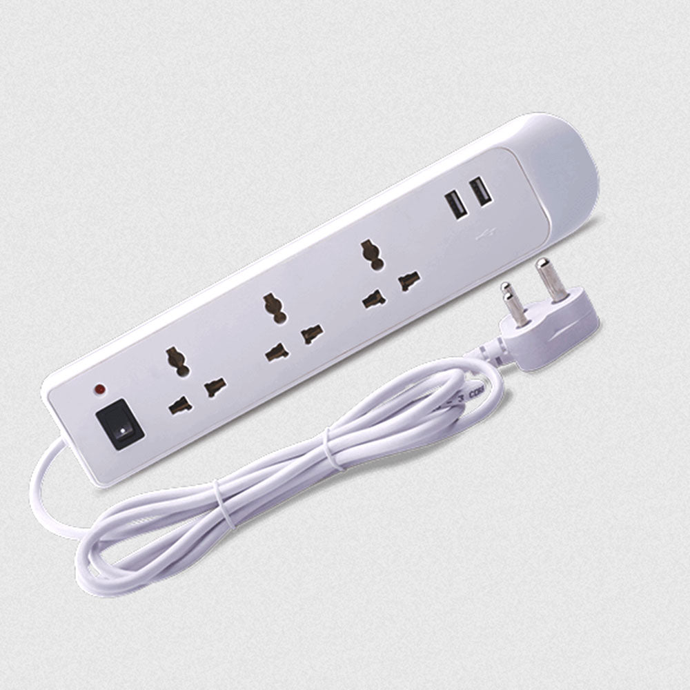Bajaj 6A 3 Sockets Spike & Surge Guard 2 USB - Electricals | Buy online on ZillyBuy
