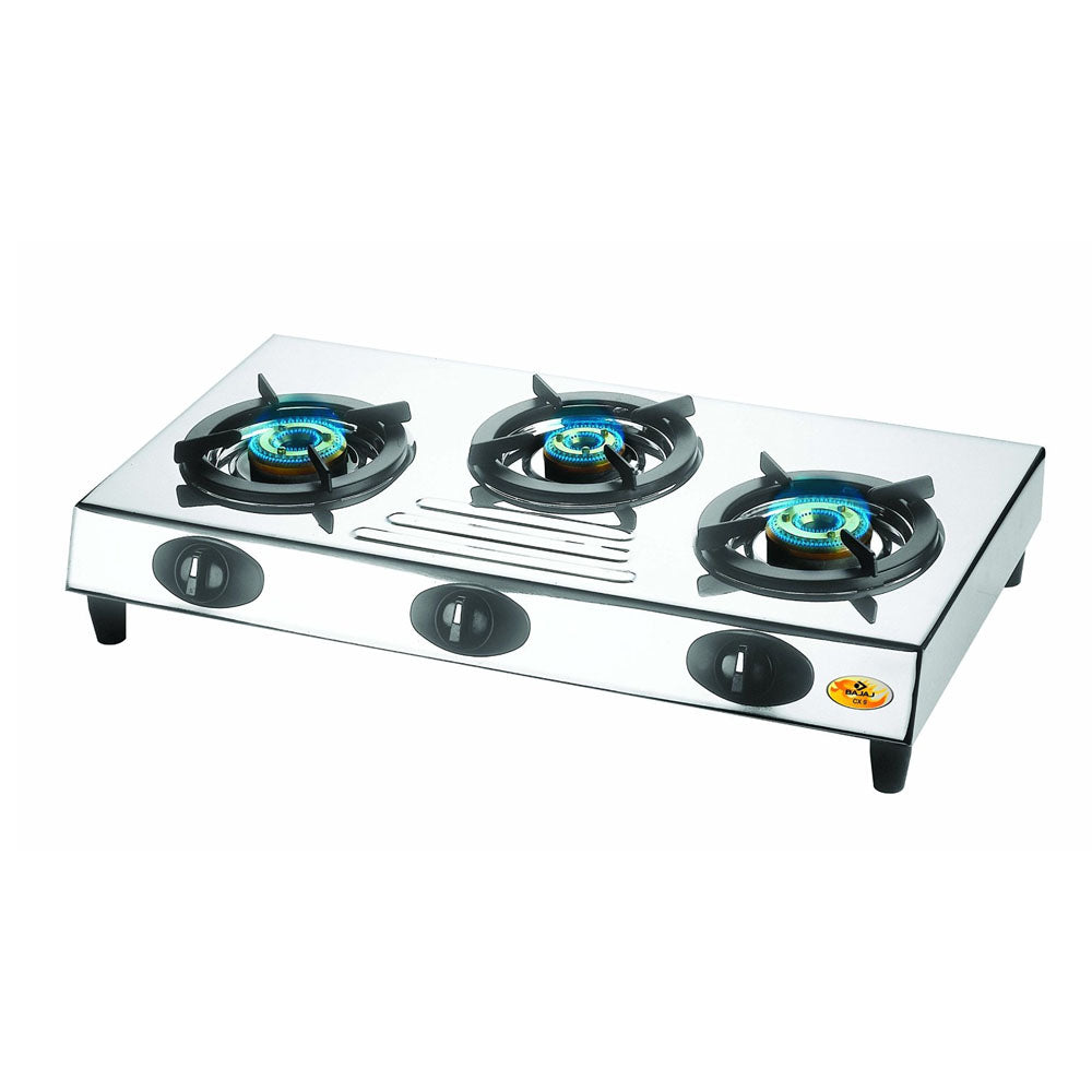 Bajaj CX 9 Cooktop 3 Burner Gas Stove - Electricals | Buy online on ZillyBuy