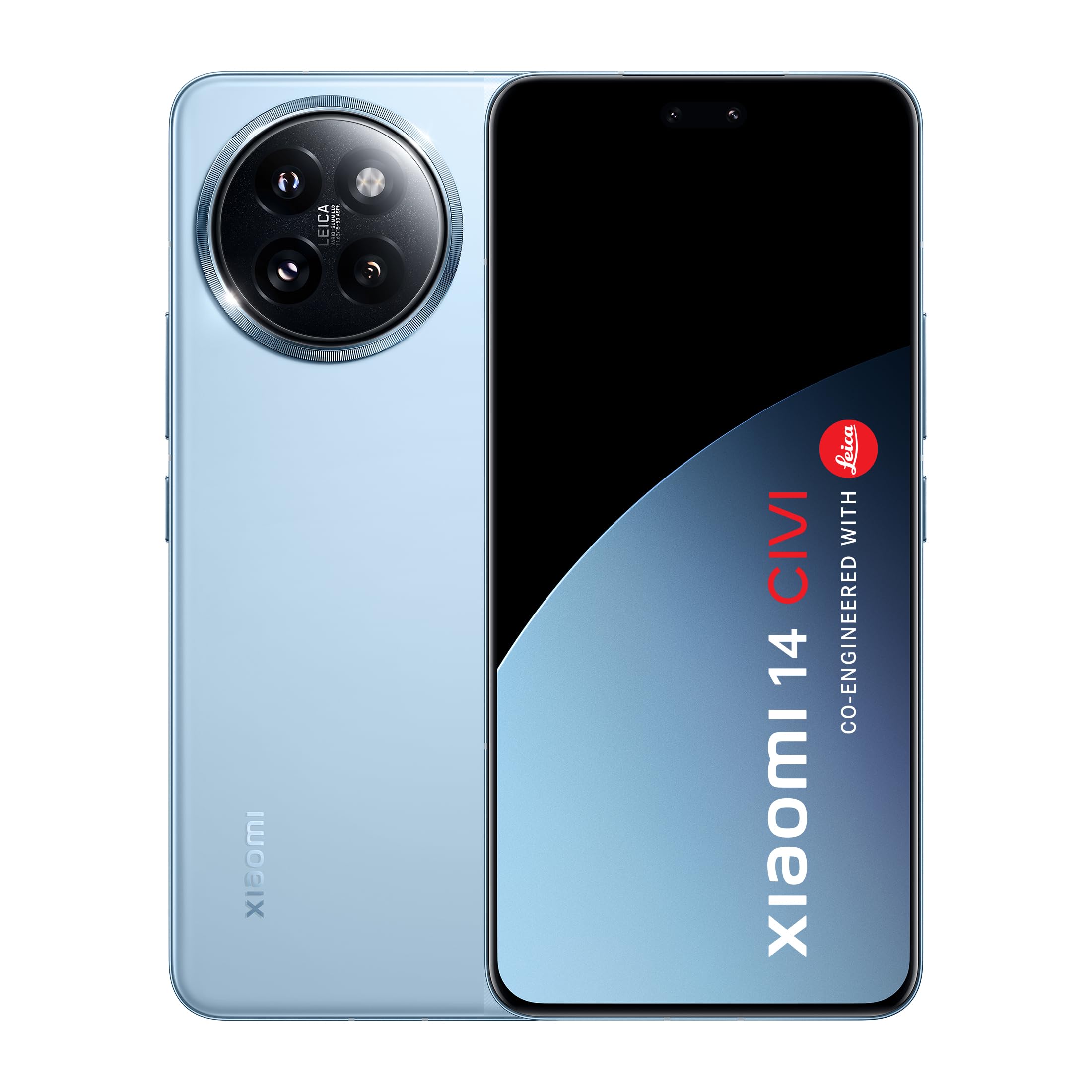 XIAOMI 14 Civi Cruise Blue (8GB RAM 256GB Storage) | 50 MP Leica Triple Camera| SD 8s Gen 3 | 1.5K Quad Curved AMOLED HyperOS - Mobile Phone | Buy online on ZillyBuy