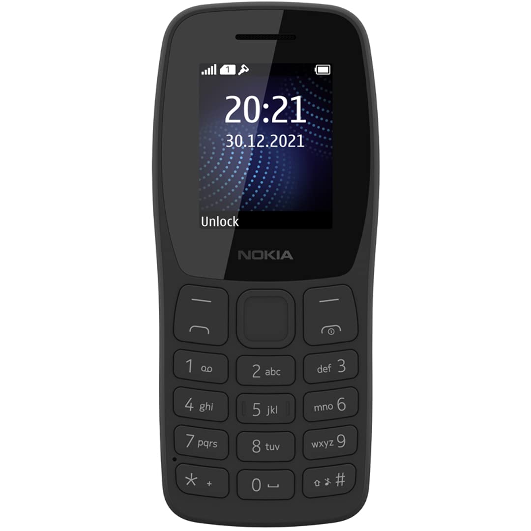 Nokia 105 Classic | Single SIM Keypad Phone with Built-in UPI Payments, Long-Lasting Battery, Wireless FM Radio, Without Charger | Charcoal - Mobile Phone | Buy online on ZillyBuy