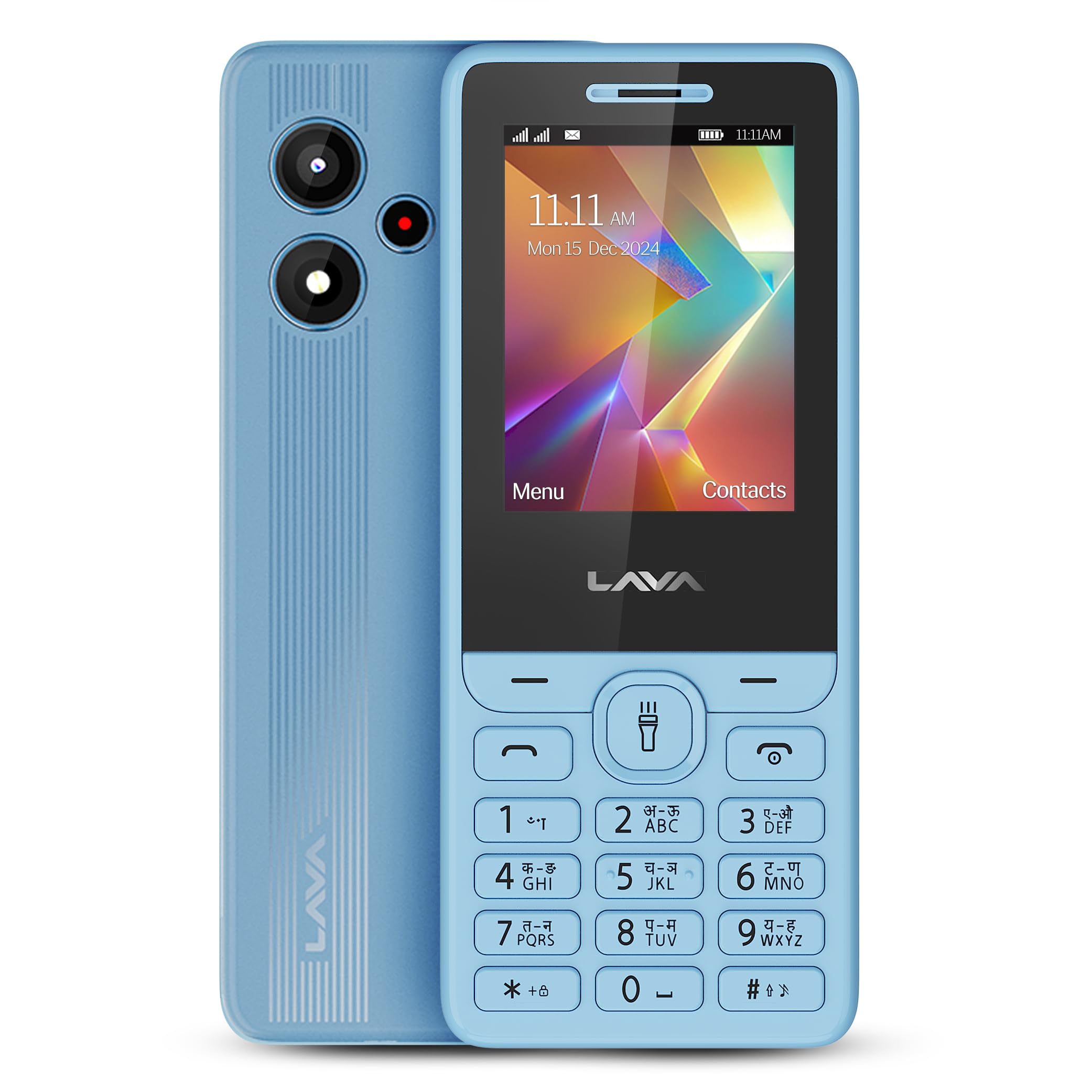 Lava A2 Smart (2025) Dual SIM Keypad Mobile Phone - 2.4'' Big Display | Built-in UPI Payments | 1200mAh Battery | Bluetooth Feature | Camera | Auto Call Recording | and 9 Regional Languages - Blue - Mobile Phone | Buy online on ZillyBuy