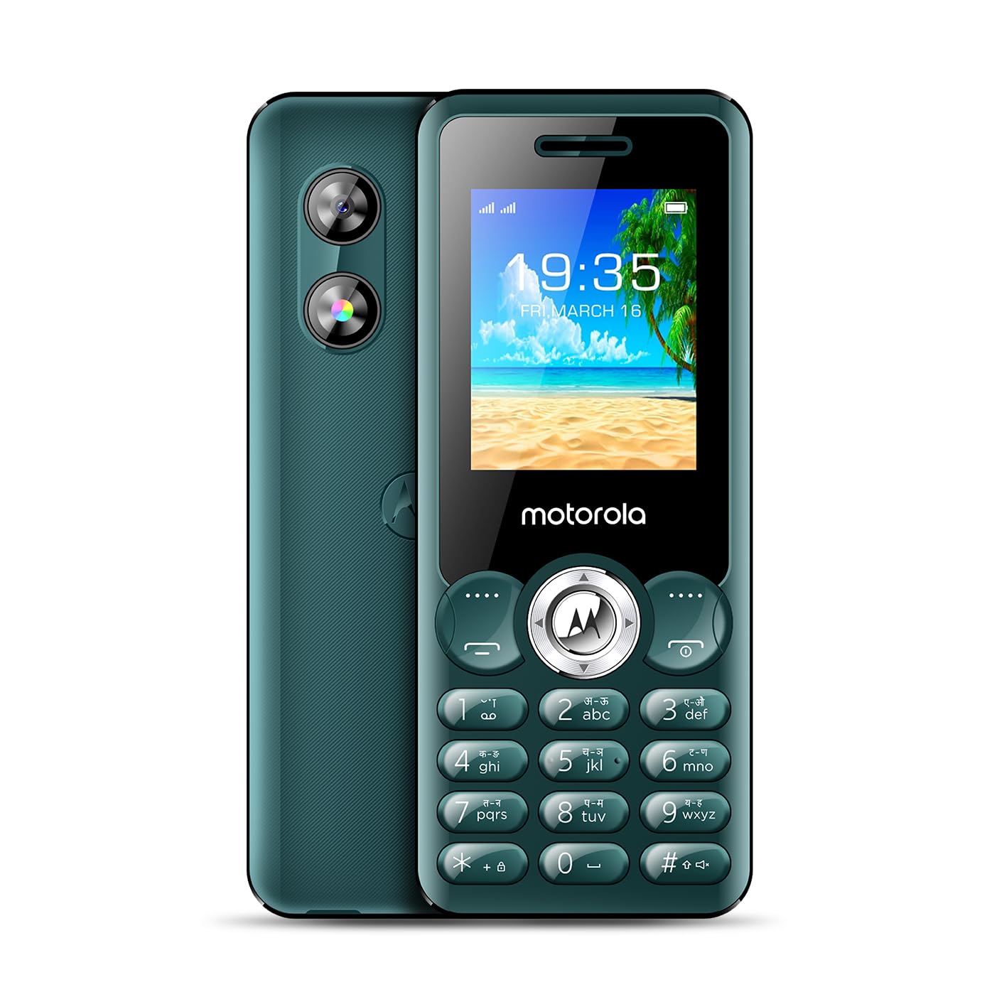 Motorola All-New A300 Dual Sim keypad Phone | 2 Years Replacement | Long Lasting Battery | Built-in UPI Payments App | Wireless FM | Auto Call Recording (Teal) - Mobile Phone | Buy online on ZillyBuy