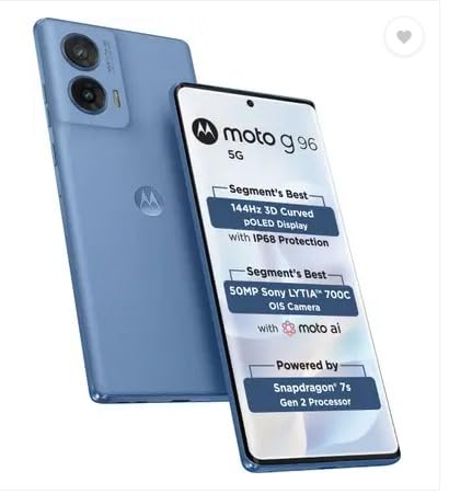 Motorola G96 144Hz 3D Curved pOLED (ASHLEIGHBLUE, 8GB RAM, 128GB Storage) - Mobile Phone | Buy online on ZillyBuy