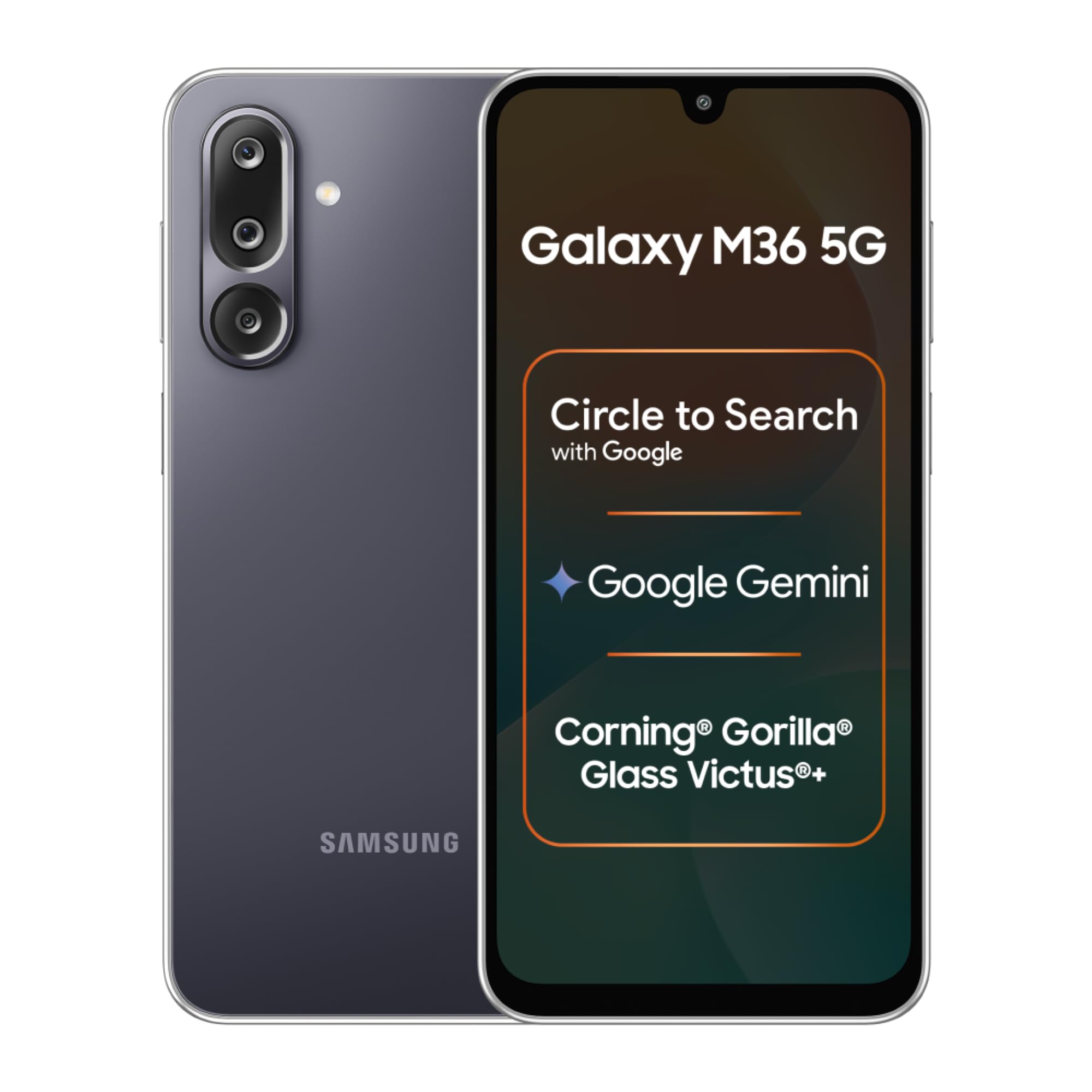 Samsung Galaxy M36 5G (Velvet Black, 6 GB RAM, 128 GB Storage) - Mobile Phone | Buy online on ZillyBuy