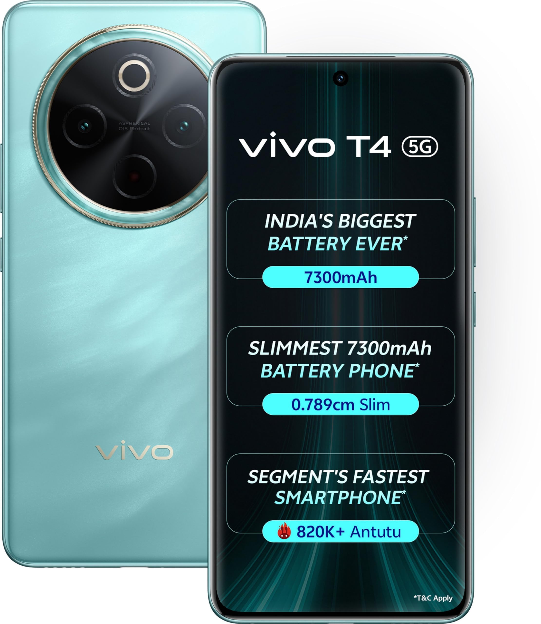 VIVO T4 5G (Emerald Blaze, 8GB RAM+128GB Storage) - Mobile Phone | Buy online on ZillyBuy