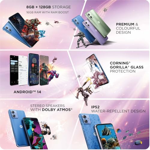 Motorola G64 5G (Pearl Blue, 8GB RAM, 128GB) - Mobile Phone | Buy online on ZillyBuy