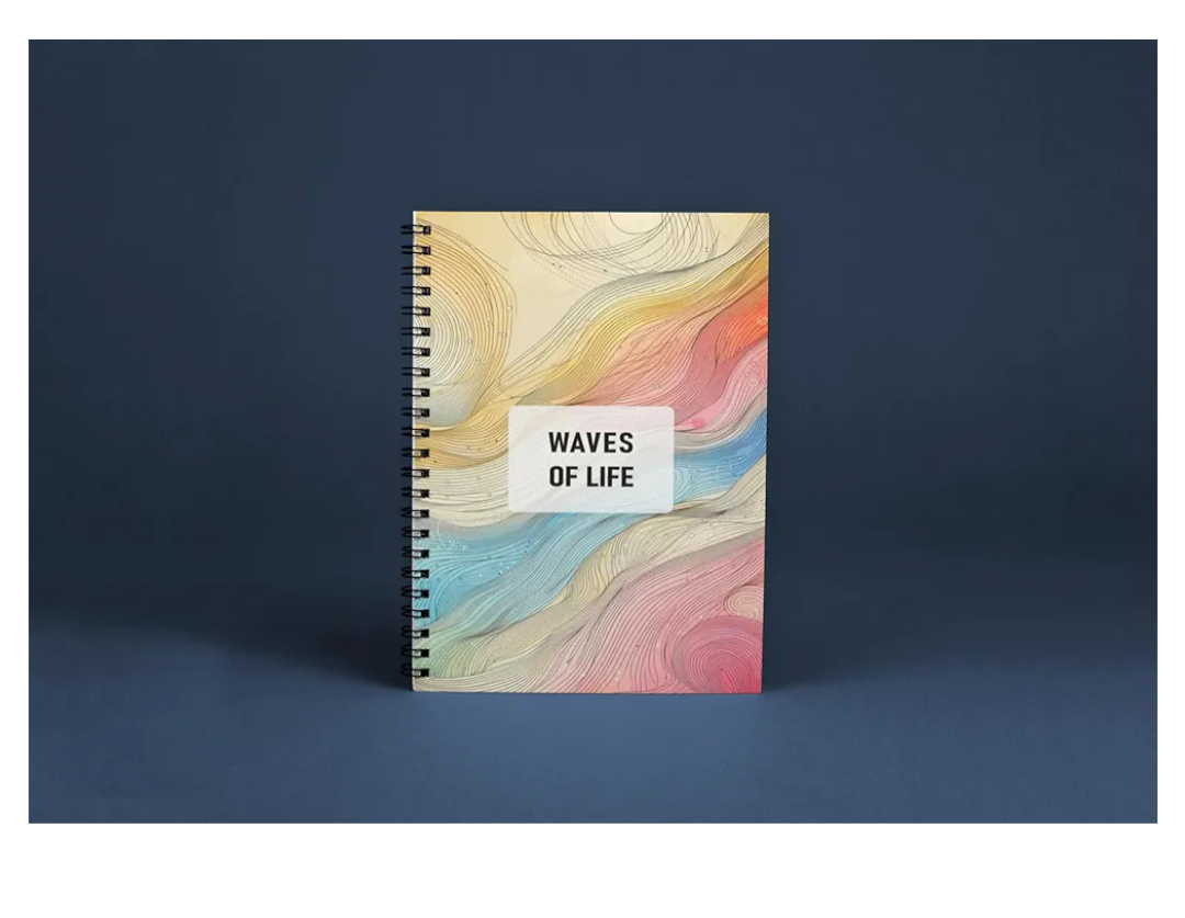 Prsthaa Undated Daily Planner | A5 | 184 Pages | 90 GSM | 3 Months Schedule, To-Do List, Daily Priorities, Appointments, Deadlines, Water Tracker, Waves of life - Stationery | Buy online on ZillyBuy