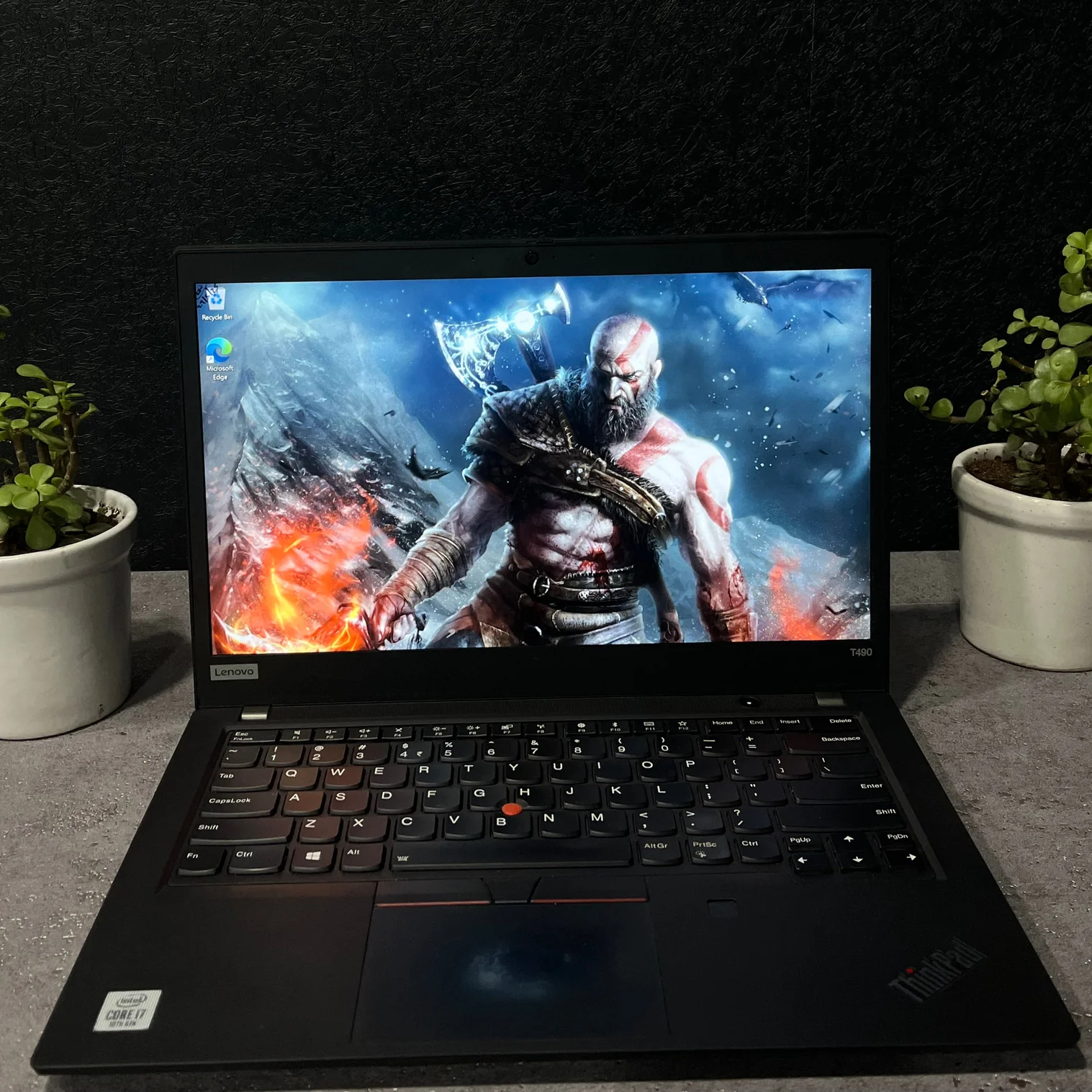 Lenovo Thinkpad T490 Intel Core i7 10th Gen 14" FHD Laptop With Windows 11 and MS Office 2016 (Renewed) 1 year Warranty