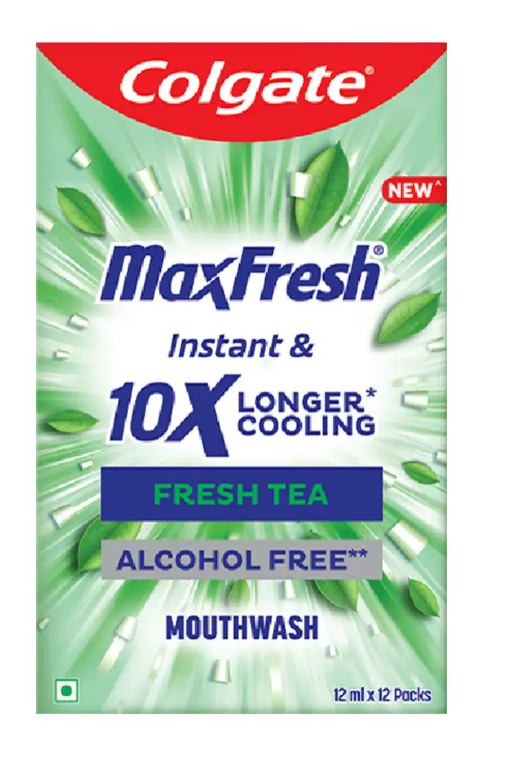 Colgate Maxfresh Mouthwash sachet Stick Antibacterial, 0% Alchol , Travel /Daily freshness ,12x12ml