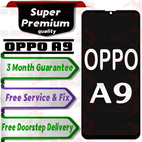 Oppo A9 Combo LCD with Touch Screen for A9  Black (display glass combo folder) - Smart Glasses | Buy online on ZillyBuy