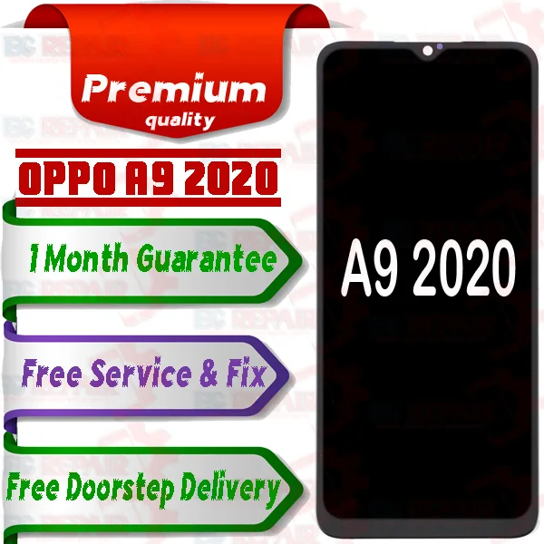 Oppo A9 2020 Combo LCD with Touch Screen for A9 2020 white (display glass combo folder) - Smart Glasses | Buy online on ZillyBuy