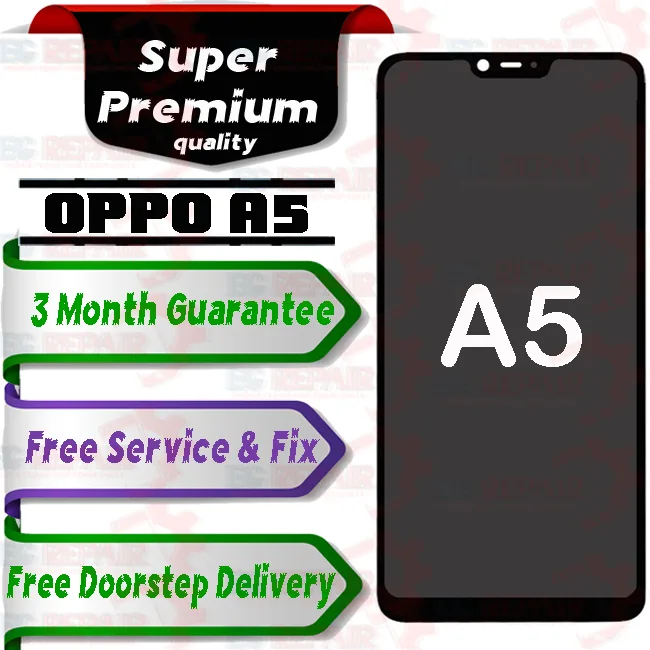 Oppo A5 Combo LCD with Touch Screen for A5  white (display glass combo folder) - Smart Glasses | Buy online on ZillyBuy