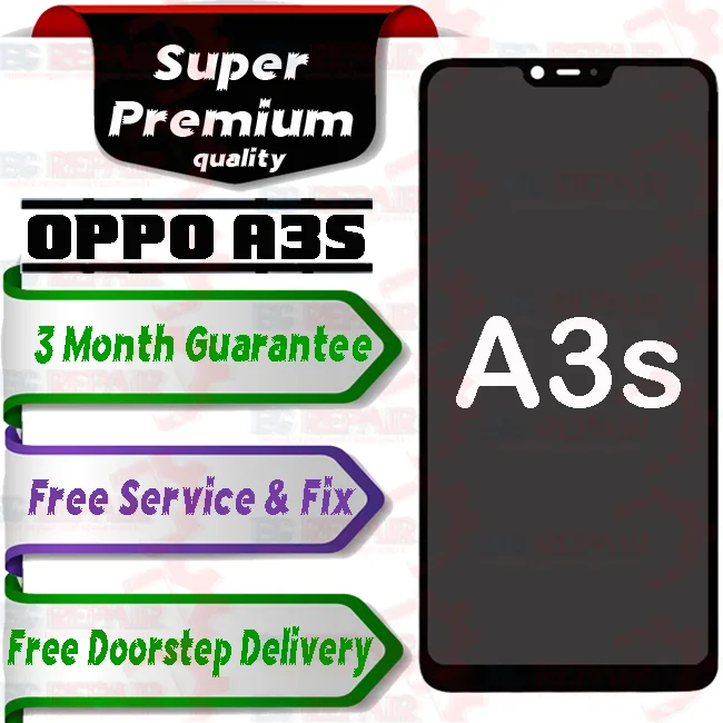 Oppo A3s Combo LCD with Touch Screen for A3s  white (display glass combo folder) - Smart Glasses | Buy online on ZillyBuy