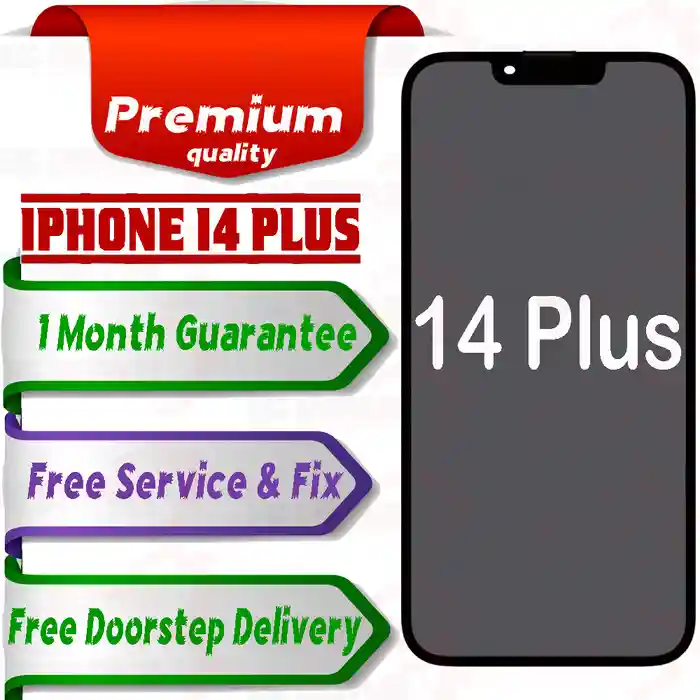 Apple iPhone 14 Plus  (display glass combo folder) Mobile Display LCD Screen With Touch. WHITE - Smart Glasses | Buy online on ZillyBuy