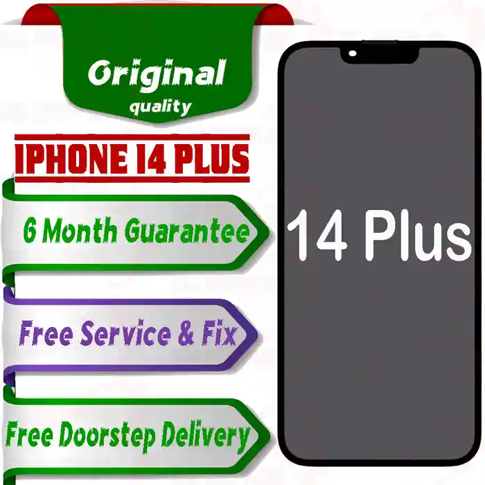 Apple iPhone 14 Plus  (display glass combo folder) Mobile Display LCD Screen With Touch. WHITE - Smart Glasses | Buy online on ZillyBuy
