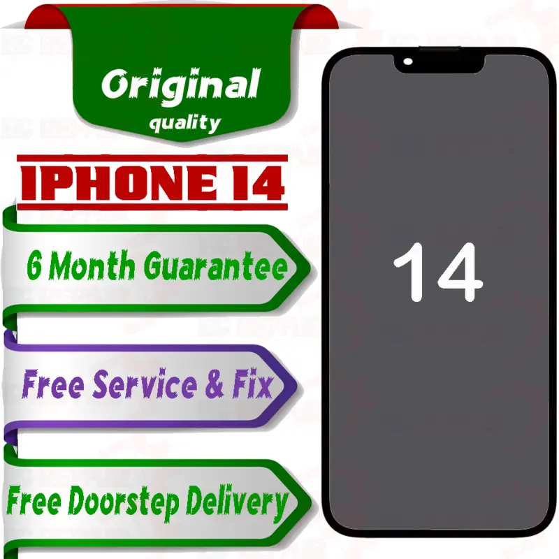 Apple iPhone 14  (display glass combo folder) Mobile Display LCD Screen With Touch. Black - Smart Glasses | Buy online on ZillyBuy