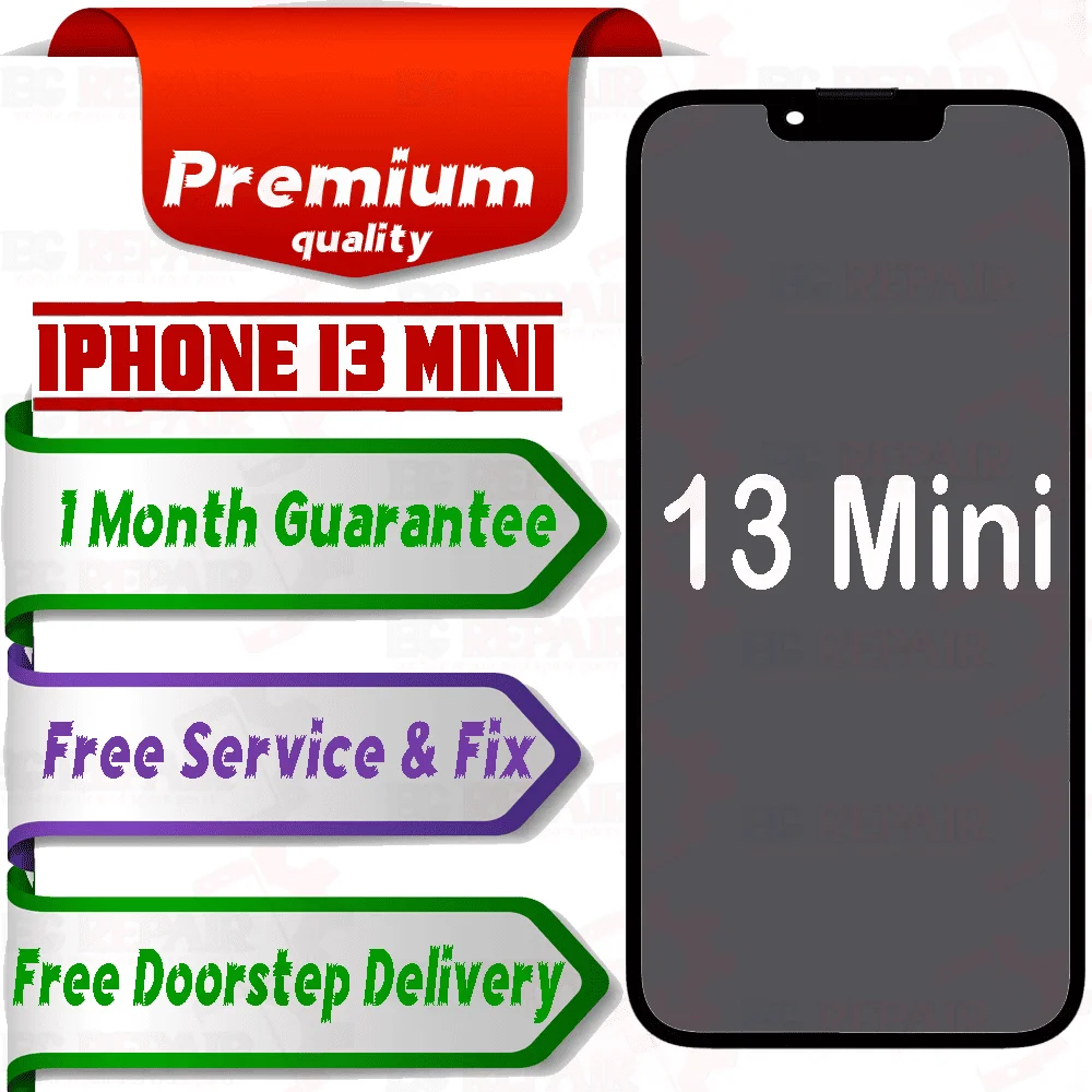 Apple iPhone 13 Mini  (display glass combo folder) Mobile Display LCD Screen With Touch. White - Smart Glasses | Buy online on ZillyBuy