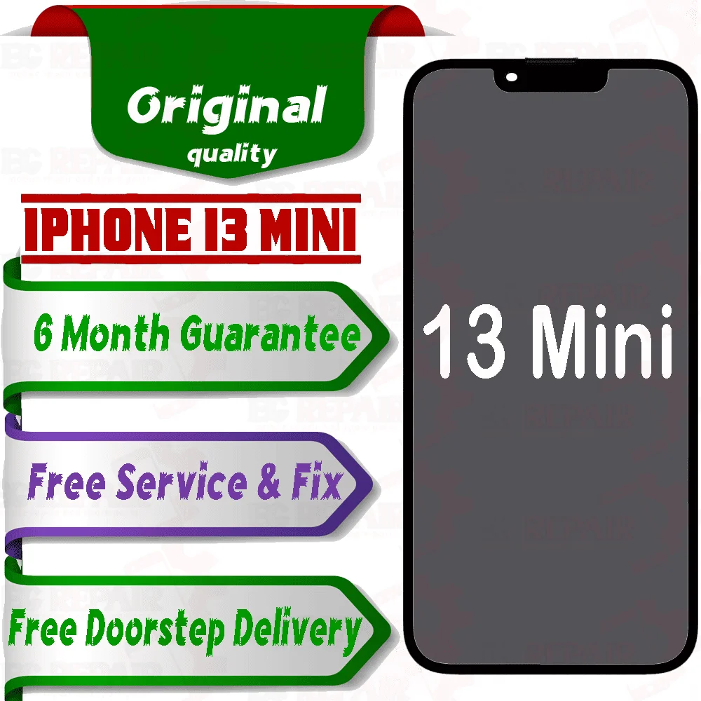 Apple iPhone 13 Mini  (display glass combo folder) Mobile Display LCD Screen With Touch. Black - Smart Glasses | Buy online on ZillyBuy