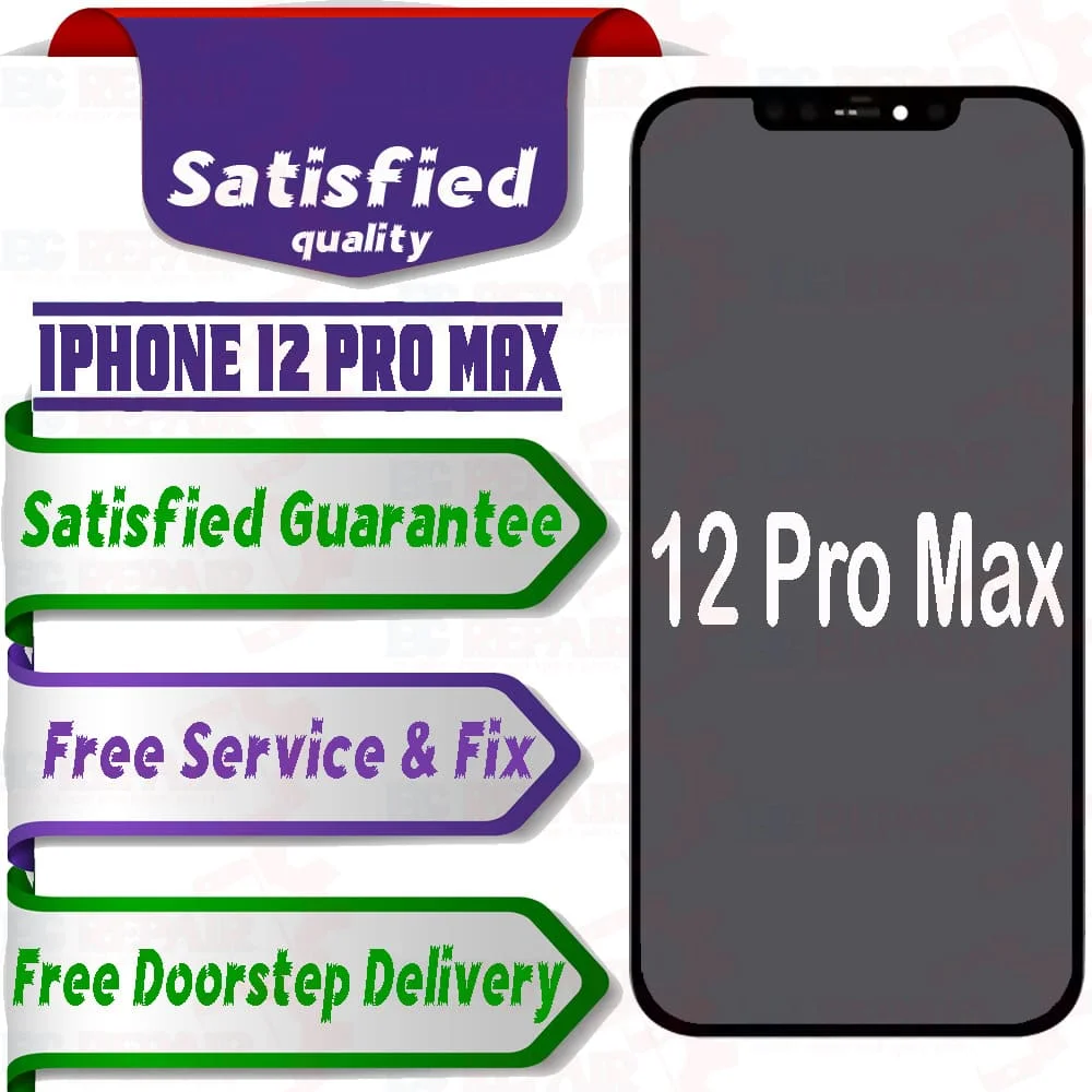 Apple iPhone 12 Pro Max  (display glass combo folder) Mobile Display LCD Screen With Touch - Smart Glasses | Buy online on ZillyBuy