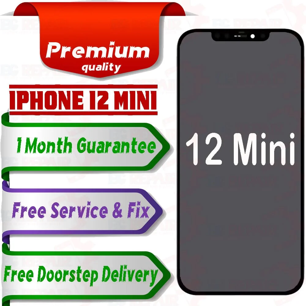 Apple iPhone 12 Mini  (display glass combo folder) Mobile Display LCD Screen With Touch - Smart Glasses | Buy online on ZillyBuy