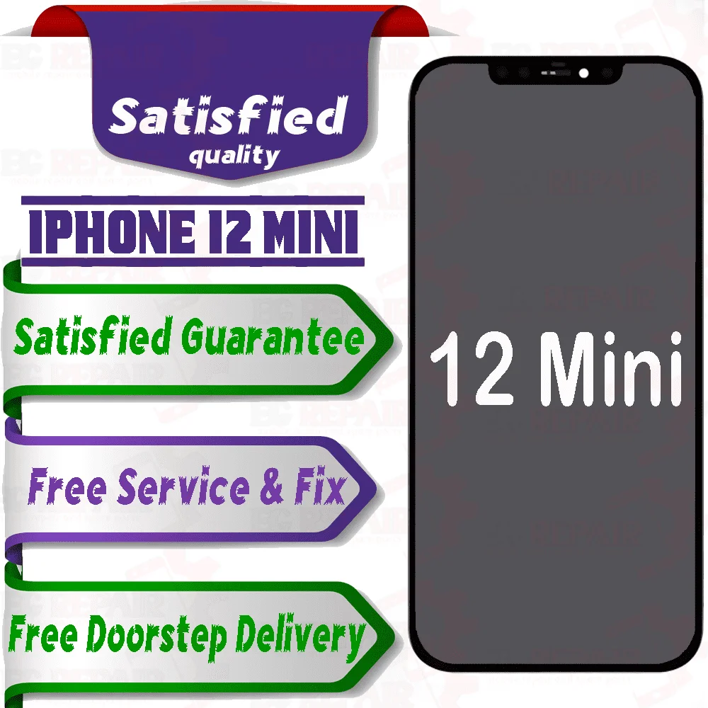 Apple iPhone 12 Mini  (display glass combo folder) Mobile Display LCD Screen With Touch.Black - Smart Glasses | Buy online on ZillyBuy